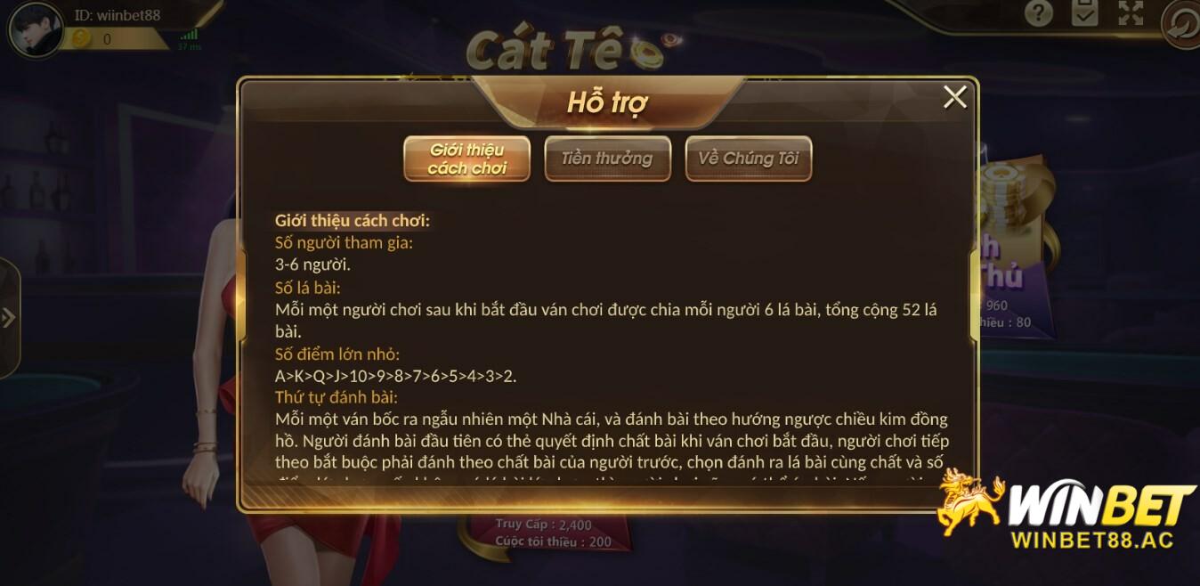 Cách chơi Catte tại Winbet không quá phức tạp