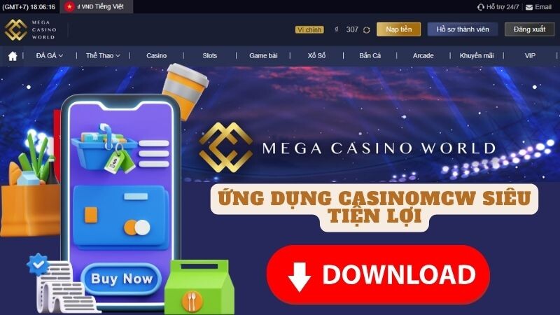 Ứng dụng casinomcw siêu tiện lợi